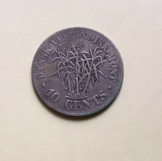 Danish India 10 Cents 1862