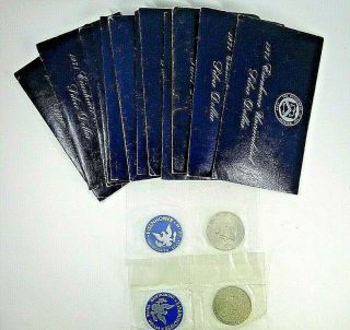 14 United States 40 Silver Eisenhower $1 Dollar Coins Uncirculated