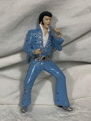 Kurt S Adler Elvis Presley Blue Jumpsuit Christmas Ornament