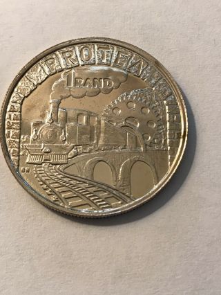South Africa – 1995 1 Rand Silver Proof Type 2 Railway