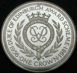 Isle Of Man 1 Crown 1981 Proof - Silver - Duke Of Edinburgh Award Scheme - 954 ¤