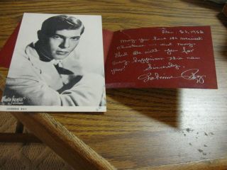 Johnnie Ray Promo Picture And Christmas Card From The 50 