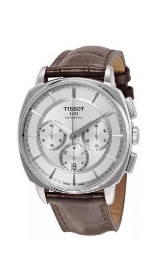 Tissot T - Lord Automatic Chronograph Black Leather Mens Watch