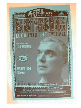 David Byrne Handbill Poster The Talking Heads