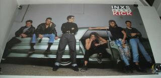 Rolled 1987 Funky Posters 3146 Inxs - Kick Band Photo Pinup Poster 22 X 34 In