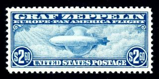C15,  $2.  60 Graf Zeppelin,  Vf/xf - Og - Nh,  Very Good - Looking,  2018 Scott $925