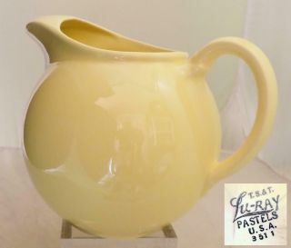 Luray Pastels Taylor Smith Taylor Yellow Water Pitcher Jug Ice Lip