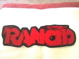 Rancid 10.  75 " X3.  5 " Sticker Decal Old Stock