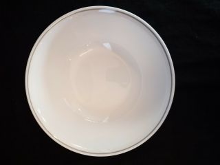 Corelle By Corning Microwavable Vegetable Serving Bowl 8 1/2 " Plain White/grey