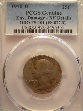 1970 - D 25c.  Ddo Fs - 101 Pcgs Extremely Rare Doubled Die