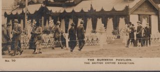 Burmese Pavilion 1925 British Empire Exhibition 1d; Wembley Park Slogan;Postcard 2