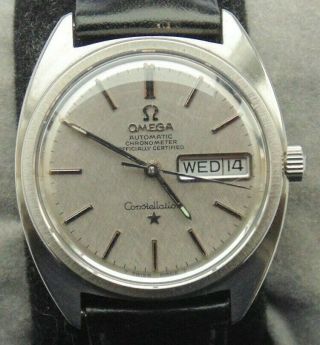 1968 Omega Constellation Automatic Chronometer Day/date Ststeel Mans Wristwatch