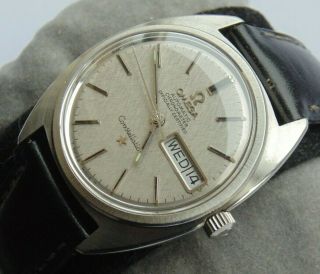 1968 Omega Constellation Automatic Chronometer Day/Date StSteel Mans Wristwatch 2