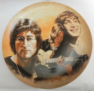 A Commemorative To John Lennon 10” Limited Edition Collector Plate Beatles