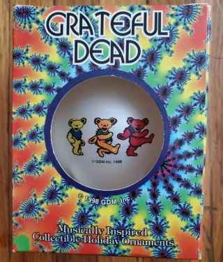 1998 Gdm,  Inc.  Grateful Dead Dancing Bears Christmas Ornament 2