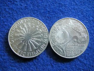 1972 D & J Germany Silver 10 Marks - Bu - Olympic Commem.  - U S