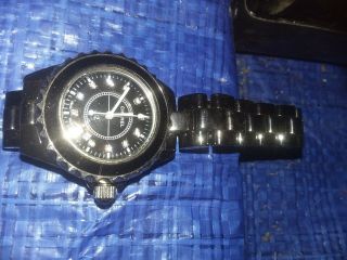 Ladies Chanel J12 Watch,  Black Band,  Ceramic,  Scractch Resistant