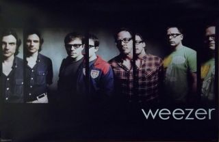 Weezer 24x36 Black Group Collage Poster Rivers Cuomo