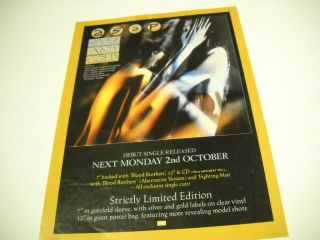 Asap Vintage Uk Mag Full Pg.  Frameable Poster Advt Adrian Smith Silver And Gold