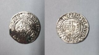 Scarce 1515 Hungary Silver Denar - King Wladislaus