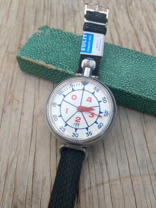 1962 Abercrombie And Fitch 1962 Heuer Yacht Timer Wrist Stopwatch Stop Watch Tag