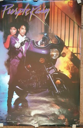 Prince Purple Rain Poster 1984 Approximately 22 X 35