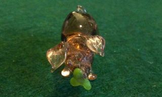 Vintage Murano style Hand Crafted Glass Pig. 2