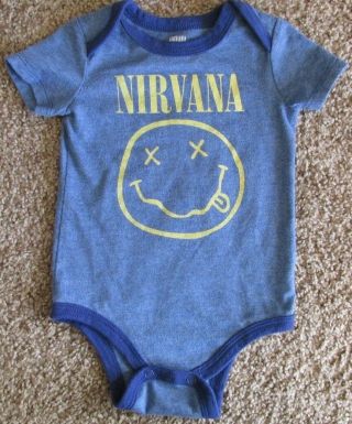 Kurt Cobain Nirvana Infant One Piece Size 12 Mos