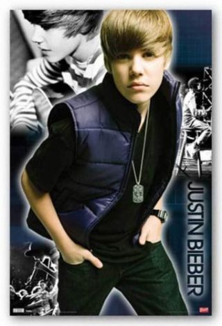 2010 Funky Justin Bieber Cool Poster 22x34 Fast