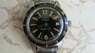 Lanco Barracuda Vintage Automatic Diver Watch Cal 1106,  Run. 2