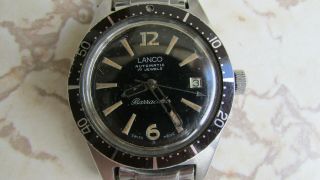 Lanco Barracuda Vintage Automatic Diver Watch Cal 1106,  Run. 3