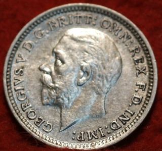 1928 Great Britain 3 Pence Silver Foreign Coin