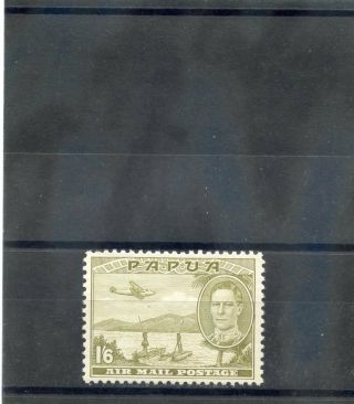 Papua Guinea Sc C15 (sg 168) Vf Lh 1941 1sh6d Olive Green,  Airmail $60
