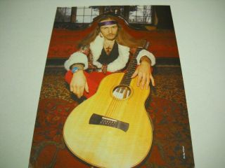 Uli Jon Roth Vintage Uk Mag Full Pg.  Frameable Poster Advt W/ 12 String Guitar
