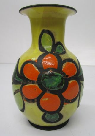Vtg Mcm Italy Italian Pottery Vase Floral Bitossi Rosenthal Netter Raymor Bagni