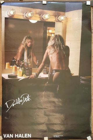 David Lee Roth Chaps Van Halen Poster Early 80 