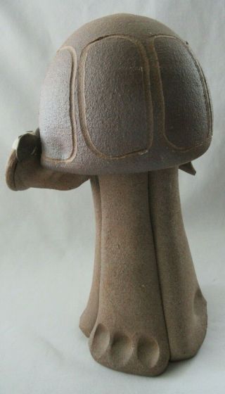 MidCentury Modern Pottery Craft Turtle Sculpture Rbt Maxwell Era Signed HARTiAlS 3