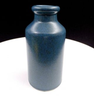 V B Japan Art Pottery Blue Green Speckled 5 1/2 " Jug Vase 1960 