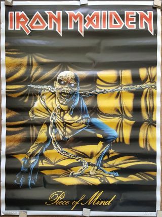 Iron Maiden Piece Of Mind 1983 Poster Approx 21 X 29
