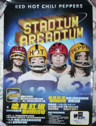 Red Hot Chili Peppers Stadium Arcadium Taiwan Promo Poster