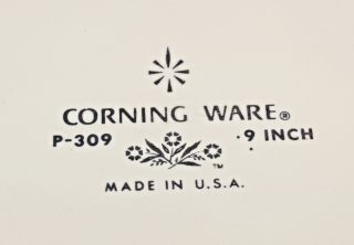 Vintage Corning Ware Blue Cornflower 9 