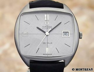 Omega Deville Swiss Made Men Auto Cal 1002 Stainless St 34mm Vintage Watch N168