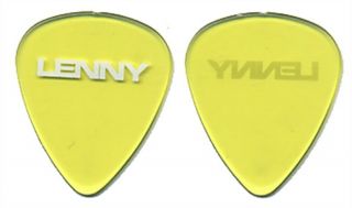 Lenny Kravitz Authentic 2002 Tour One Sided See Thru Yellow Stage Guitar Pick