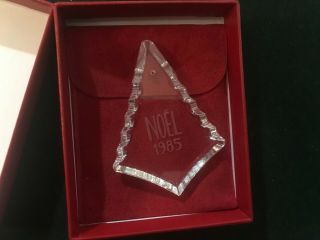 1985 Baccarat Crystal Noel Christmas Ornament Box Pouch