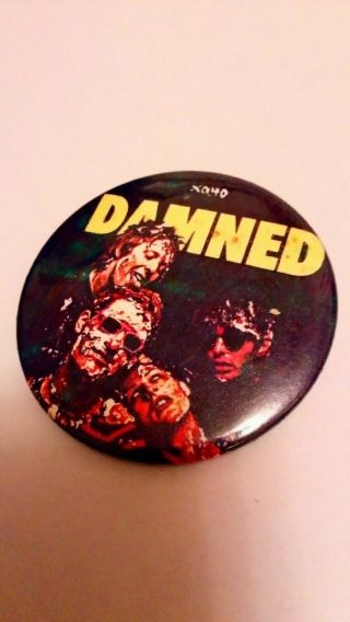 The Damned Vintage Punk Badge Late 70 