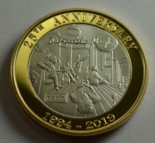 Oasis Commemorative Coin " Definitely Maybe " 25th Anniversary Silver And Gold