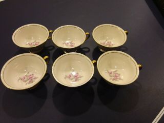 Set Of 6 Vintage Castleton Fine China Tea Cups