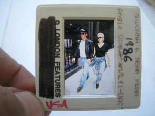 Madonna S.  Penn 35mm Slide Negative - Uk Archives - Rare Promo Vintage