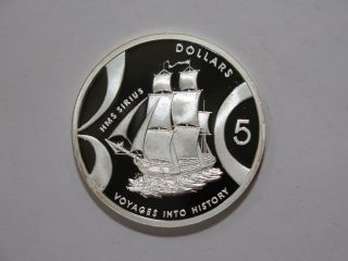 Australia 2002 5 Dollars Voyages Into History Hms Sirius Proof Silver ⭐cheap
