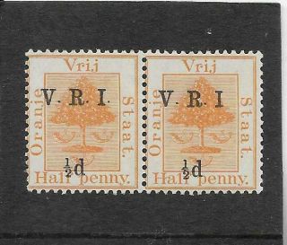 Orange State 1900.  1/2d On 1/2d Pair With " No Stop After I " Mnh/mh (930)